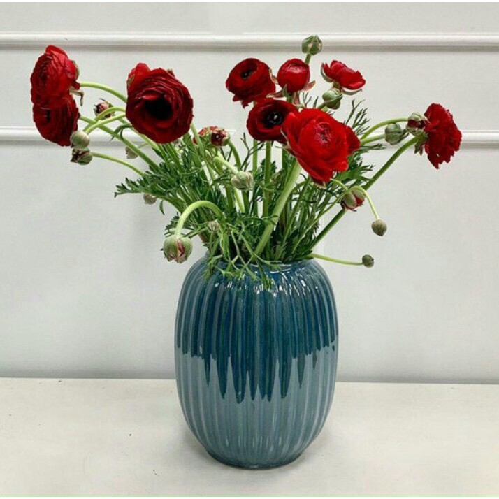 Bình Hoa Lọ Hoa Dáng Đèn Lồng Men Hỏa Biến Bát Tràng Cao Cấp