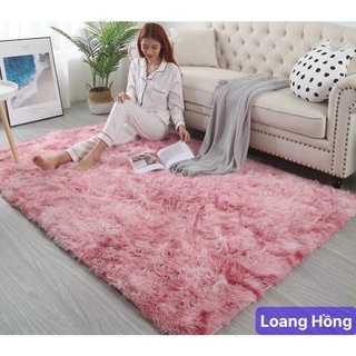 Thảm lông loang trải sàn - trang trí phòng khách,phòng ngủ - chụp ảnh sản phẩm