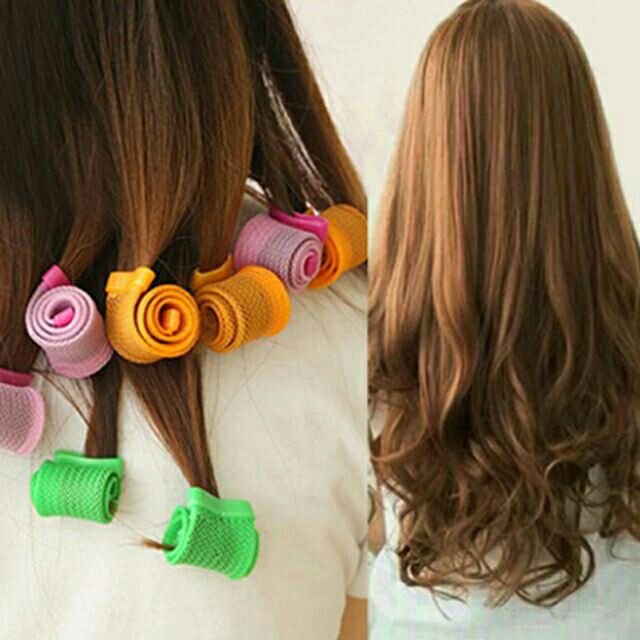 Lô ốc sên cuốn tóc uốn xoăn tóc gợn sóng không dùng nhiệt