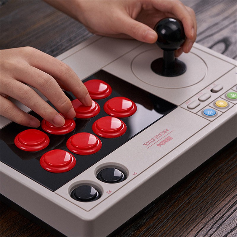 Bàn chơi game không dây 8BITDO ARCADE STICK Tương thích Switch, PC, Android, Raspberry