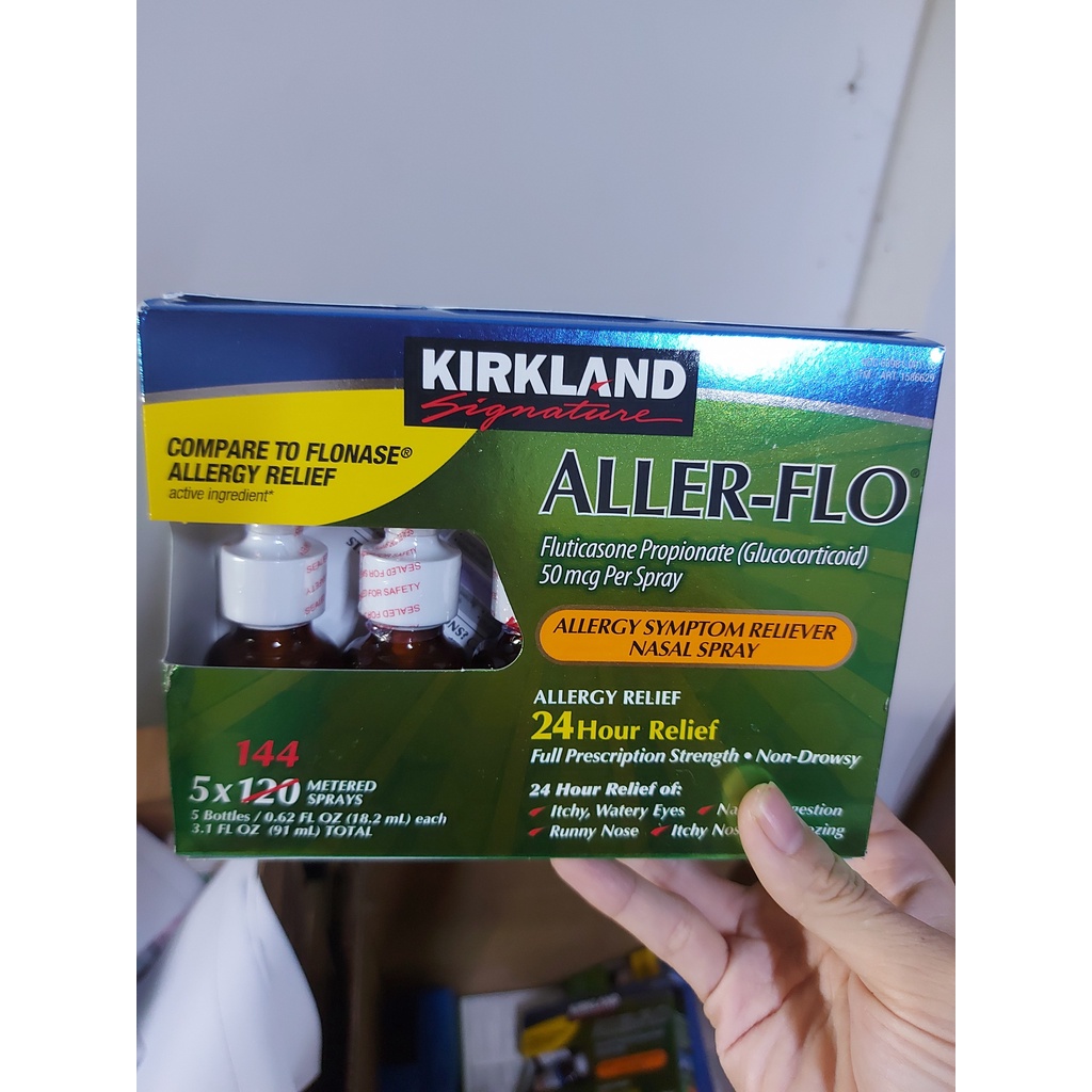 Xịt xoang- Xịt mũi chống dị ứng Kirkland Aller- Flo_ 5 lọ của Mỹ