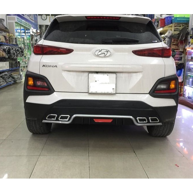 Lip Chia Pô Xe Hyundai Kona 2018 đến 2022 Mẫu 4 ống xả