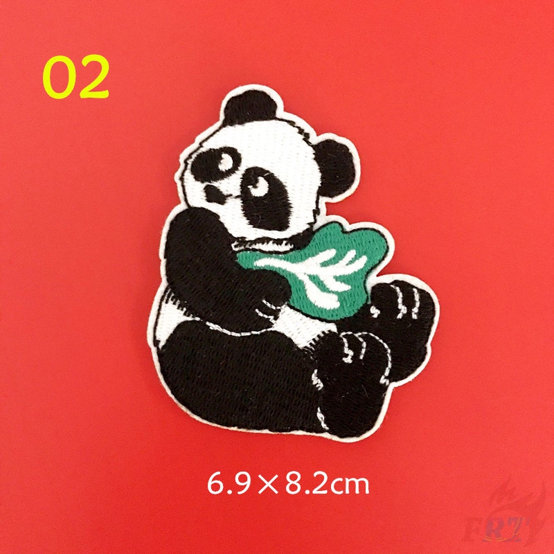 ❀ Miếng Dán Ủi Hình Gấu Trúc Dễ Thương ❀ 1pc Tự Làm May Trên Các Bản Vá Lỗi