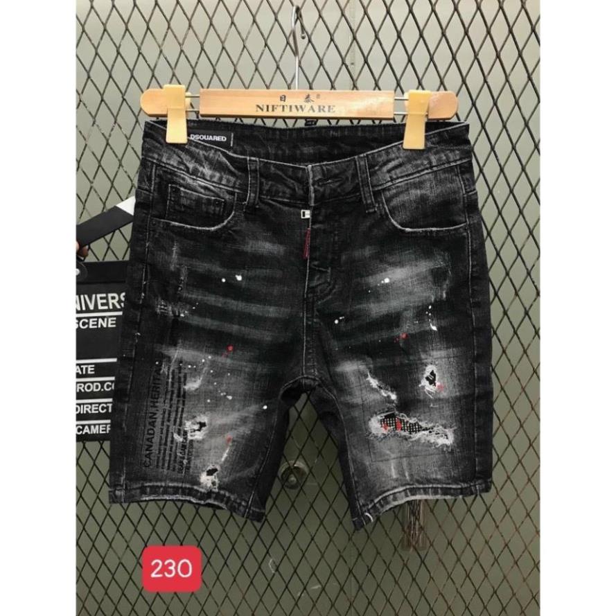 Quần short jean nam màu đen chất bò - quần jean lửng ngắn nam co giãn thời trang cao cấp Luty_shop90 ms254 * . ! ❗