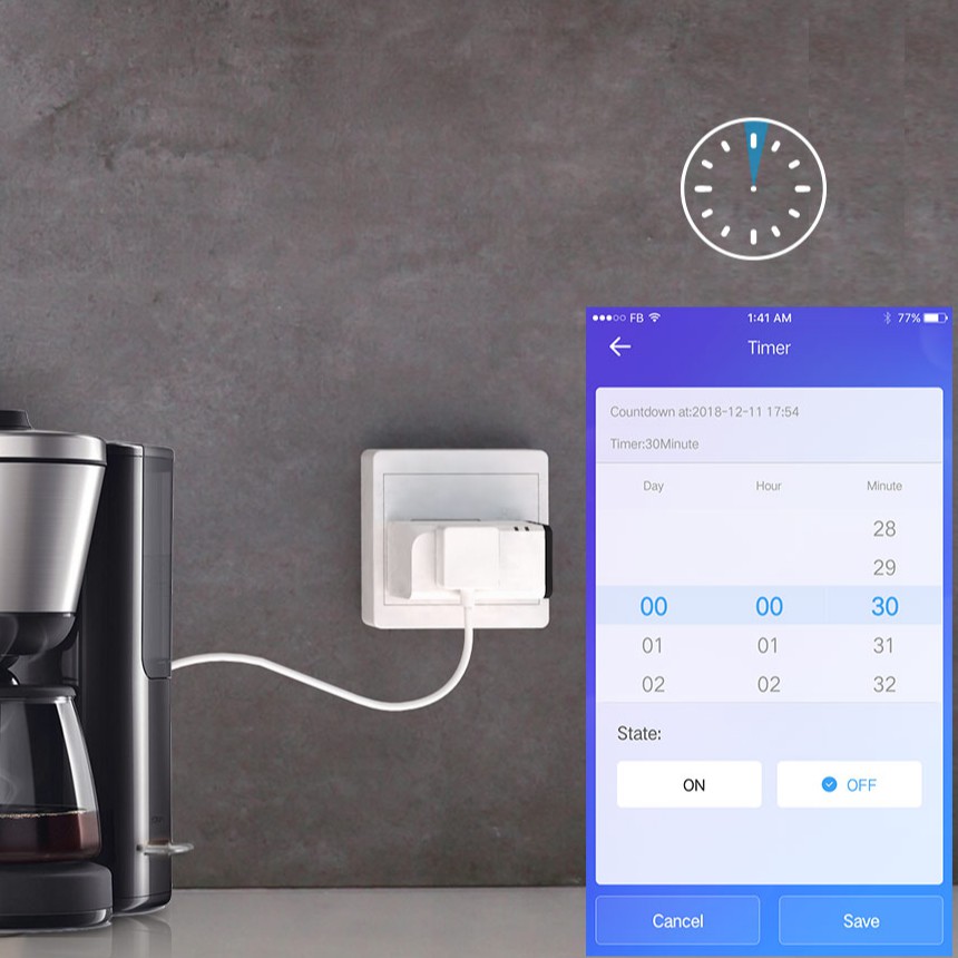 Phích Cắm Thông Minh Sonoff S31 Tích Hợp Tính Năng Lượng Mặt Trời Điều Khiển Bằng Giọng Nói