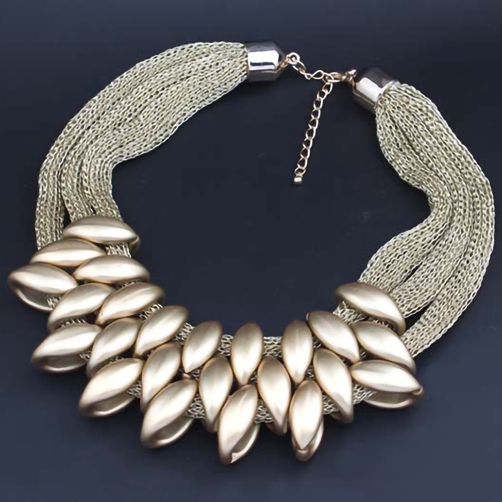 Dây chuyền dạng lưới đính đá độc đáo thời trang dành cho nữ