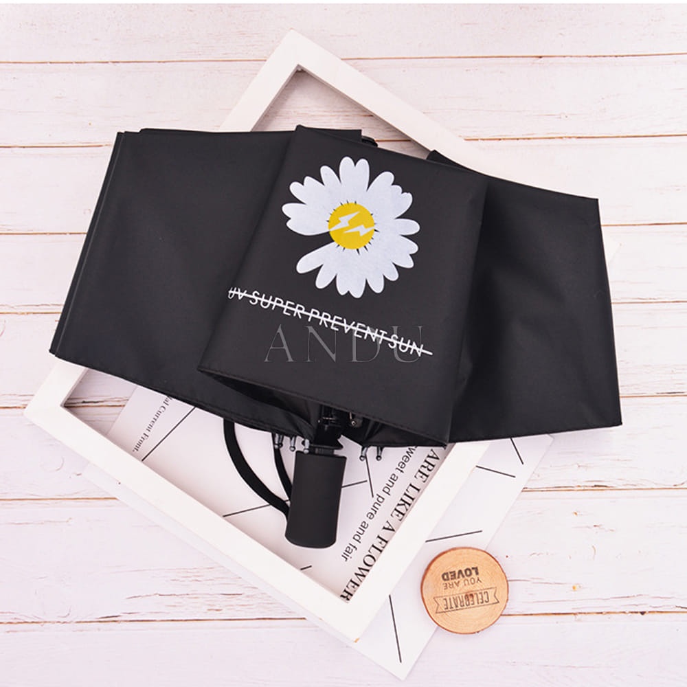 Dù Che Mưa, Dù Che Nắng Chống Tia UV Hoa Cúc Cực Tốt