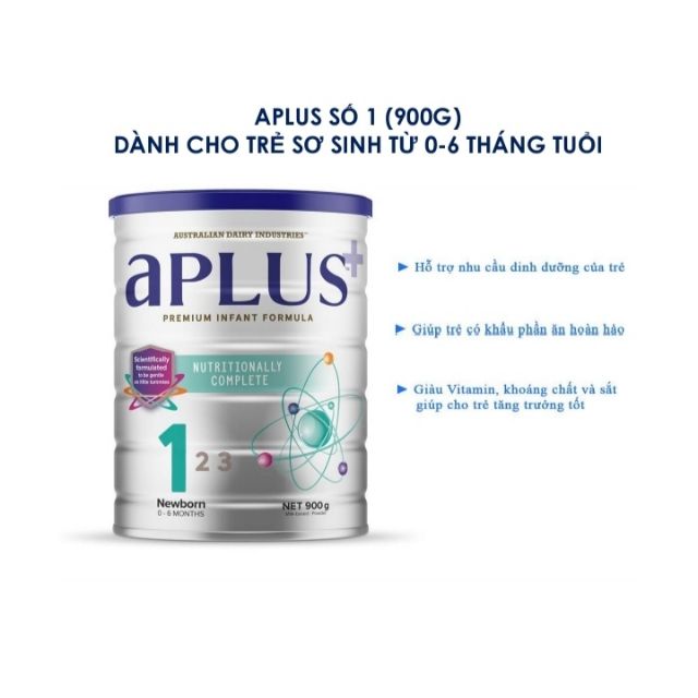 Sữa aPLUS số 1 (900g) dành cho trẻ sơ sinh từ 0-6 tháng tuổi