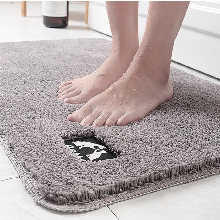 Thảm Lau Chân, Trải Sàn Siêu Thấm Hút Chống Trơn Trượt 40x60CM