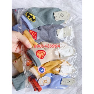 Set 10 Đôi Tất Siêu Nhân Cho Bé ( Màu Vàng )