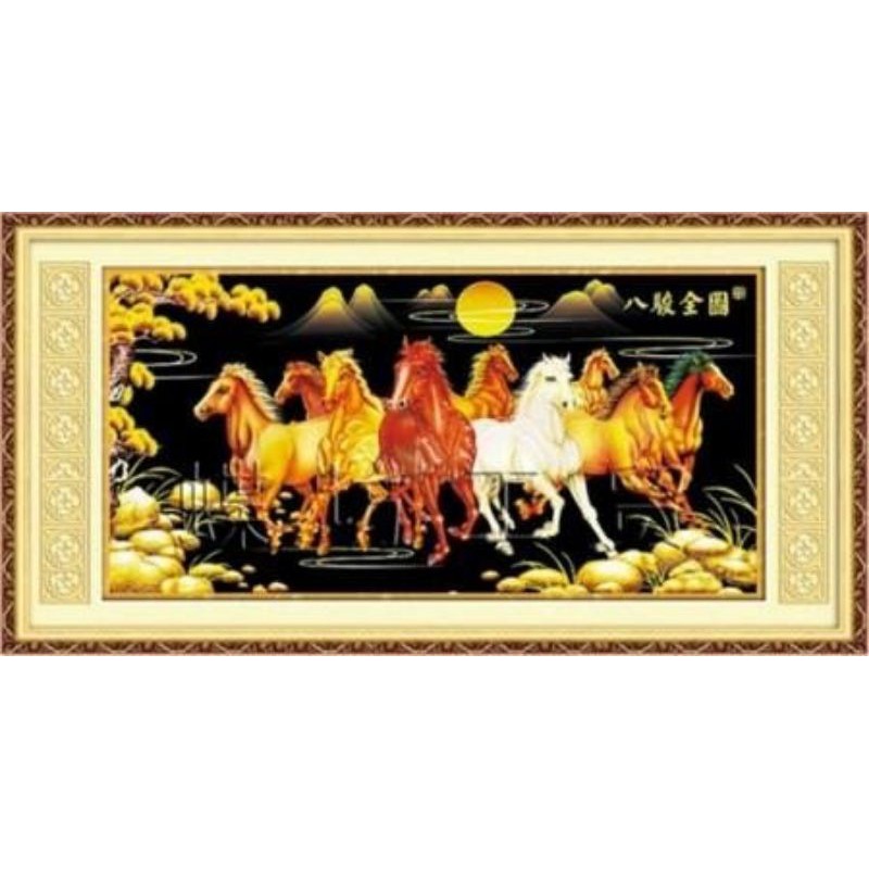 TRANH THÊU CHỮ THẬP MÃ ĐÁO THÀNH CÔNG A784 (119*63) CHƯA THÊU