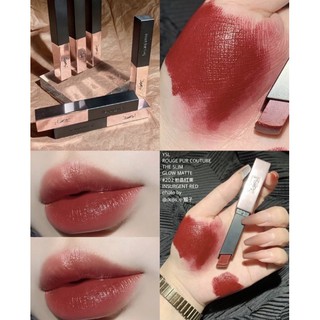 [Có Bill Sephora]  YSL SLIM GLOW MATTE - 202 Insurgent Red 🧧🧧