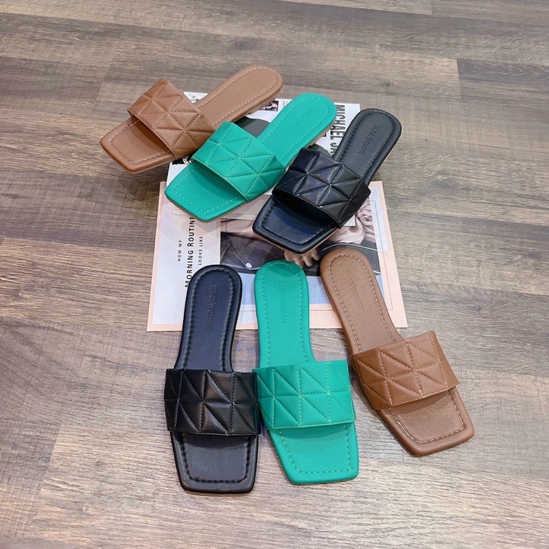 Dép quai ngang nữ thời trang trần trám