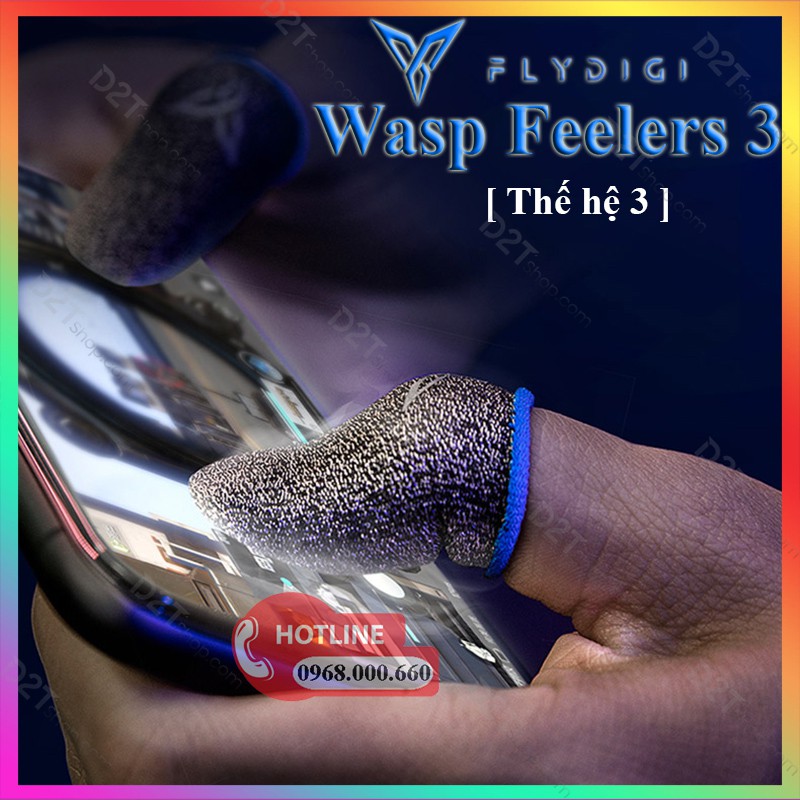 [THẾ HỆ 4 ] Flydigi Wasp Feelers 4 | Găng tay chơi game PUBG, Liên quân, chống mồ hôi tốt hơn, nhạy hơn, in nhiệt 3M mới