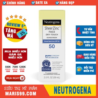 Kem Chống Nắng NEUTROGENA Sheer Zinc Face SPF50 (59ml) _Xchoice