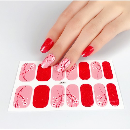 Set 14 Miếng Dán Trang Trí Móng Tay Hình Dễ Thương Chống Thấm Nước