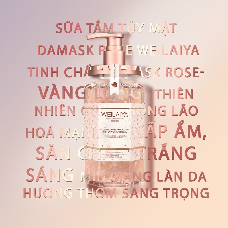 [8 August] [Cháy Hàng] Sữa Tắm Nước Hoa Weilaiya Chính Hãng Tủy Mật Hoa Hồng Damask 450ml Hương Thơm Quyến Rũ Thơm Lâu | BigBuy360 - bigbuy360.vn