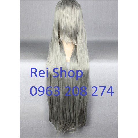 Tóc giả hóa trang (wig) 100cm màu xám đậm dùng để Cosplay Judy