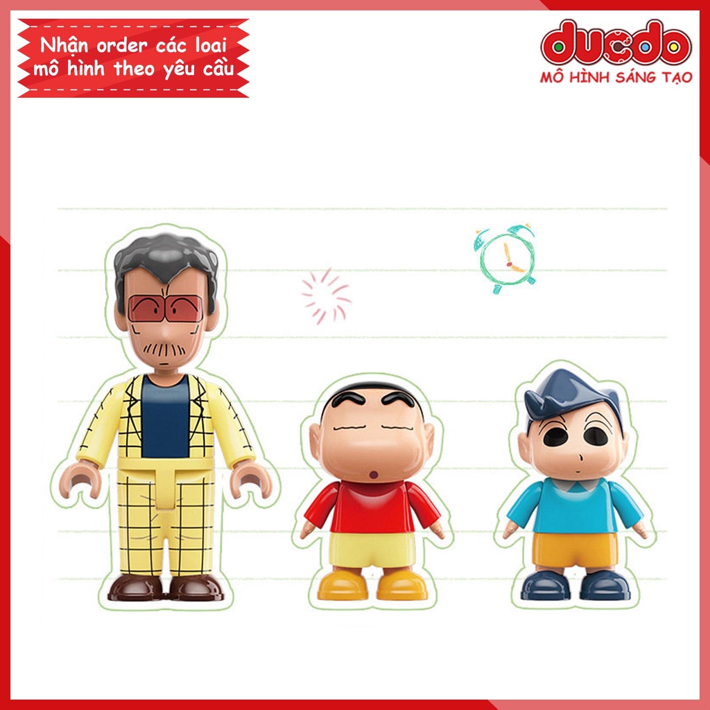 Keeppley K20605 Lắp Xe Bus Mèo Shin - Cậu bé bút chì - Đồ chơi Xếp hình Mô hình