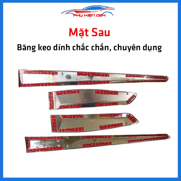 Bộ ốp nẹp sườn i10 2019-2020-2021 Hatch Back mạ crom trang trí làm đẹp xe