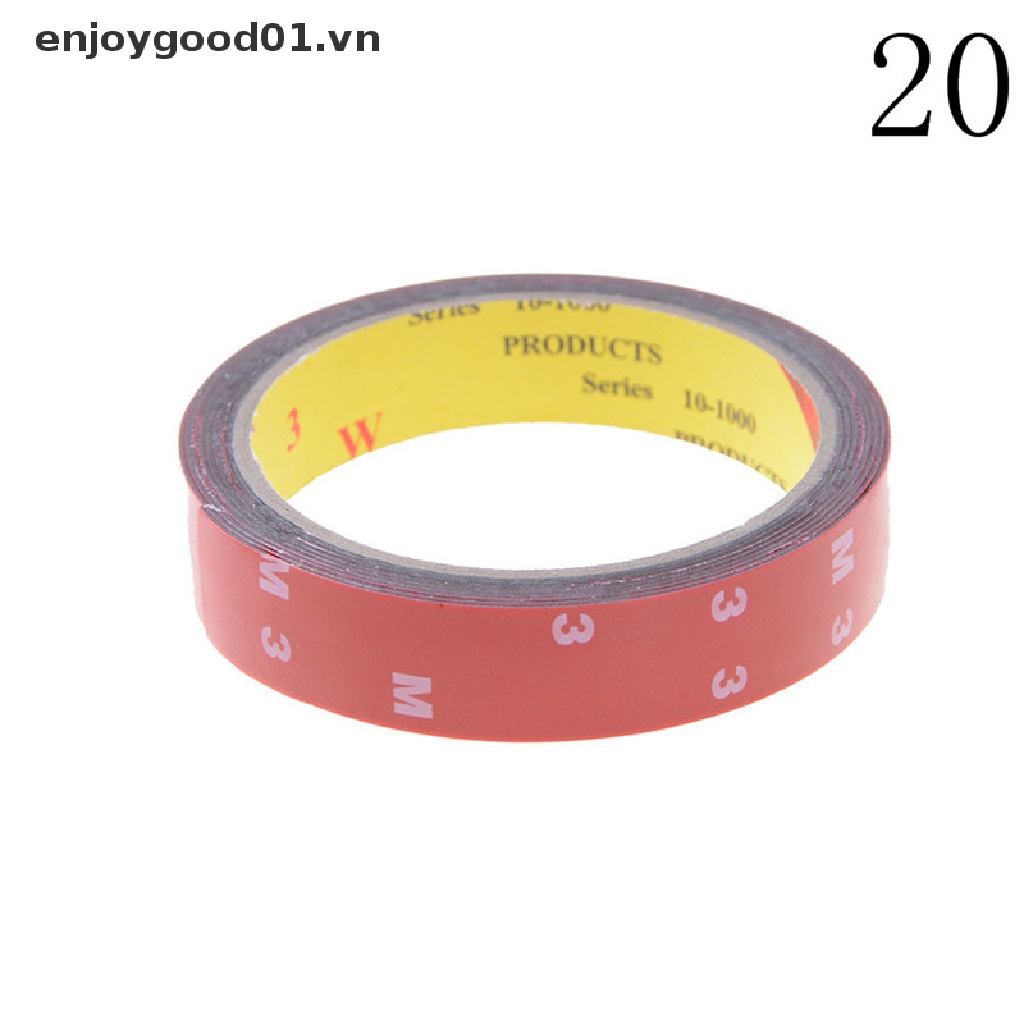 1 miếng dán hai mặt bằng xốp màu đỏ độ bền cao cho xe hơi xe tải