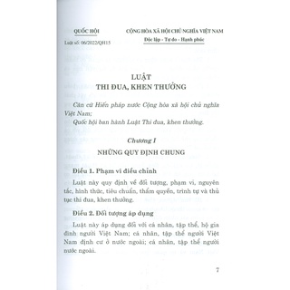 Sách - Luật Thi Đua, Khen Thưởng