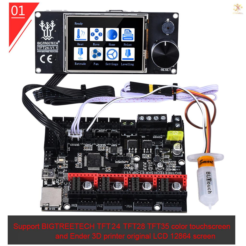 Bảng Mạch Điều Khiển Skr E3 Dip V1.1 32bit Tft24 Cho Máy In 3d