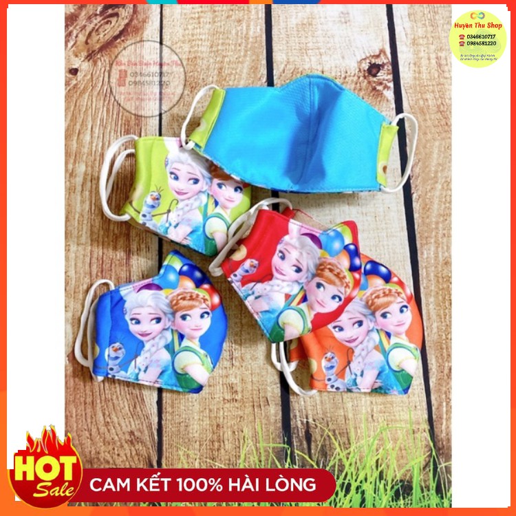 Khẩu trang elsa đáng yêu cho bé gái