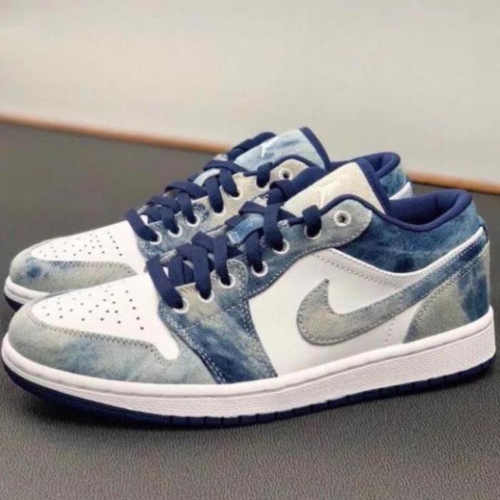 [MIỄN PHÍ SHIP] Giầy Thể Thao Air Jordan Low denim jeans màu xanh da bò | BigBuy360 - bigbuy360.vn