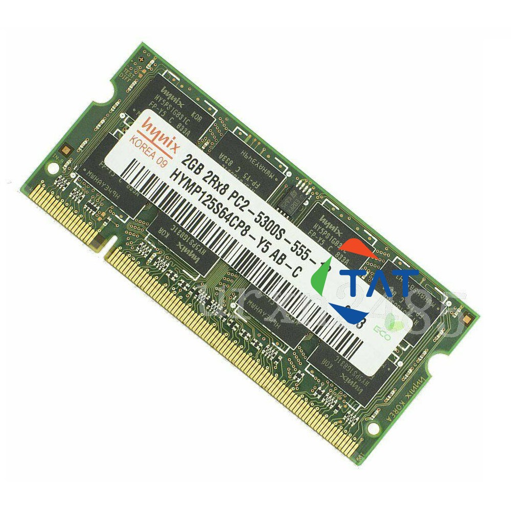 Ram Laptop 2GB DDR2 800MHz 667MHz PC2-6400/5300 Samsung Kingston Hynix Elpida Dùng Cho Máy Tính Xach Tay MacBook Giá Tốt