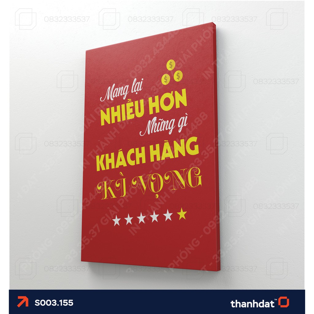 Tranh trang trí nội thất _ tranh tạo động lực thúc đẩy làm việc - Tranh canvas treo tường [S001]