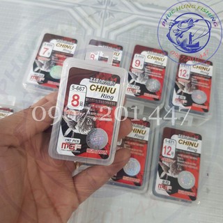 Lưỡi Câu Chinu Ring Cao Cấp Nhật Bản-lưỡi câu chinu cao cấp từ 1 đến 12