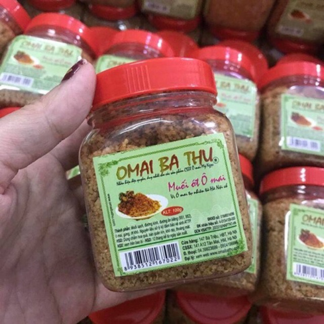 [NOWSHIP, GRAB] - Muối omai BA THU - Hũ 150gr - Đặc Sản Hà Nội - Đồ ăn vặt - Ăn là ghiền