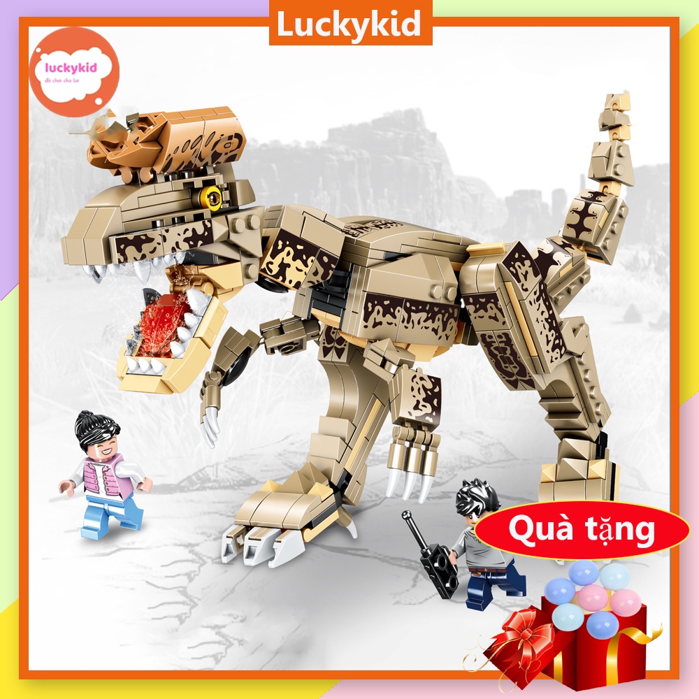 Lego khủng long, đồ chơi lắp ráp lắp ghép lego khủng long bạo chúa cho bé - Luckykid