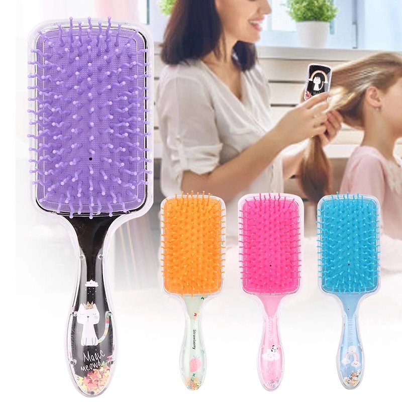 [Hàng mới về] Lược chải tóc gỡ rối có túi đệm khí dùng trong tiệm salon làm tóc