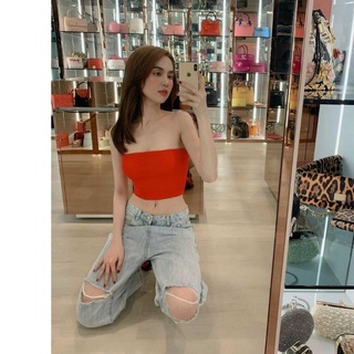 mẫu áo ống chất thun borip