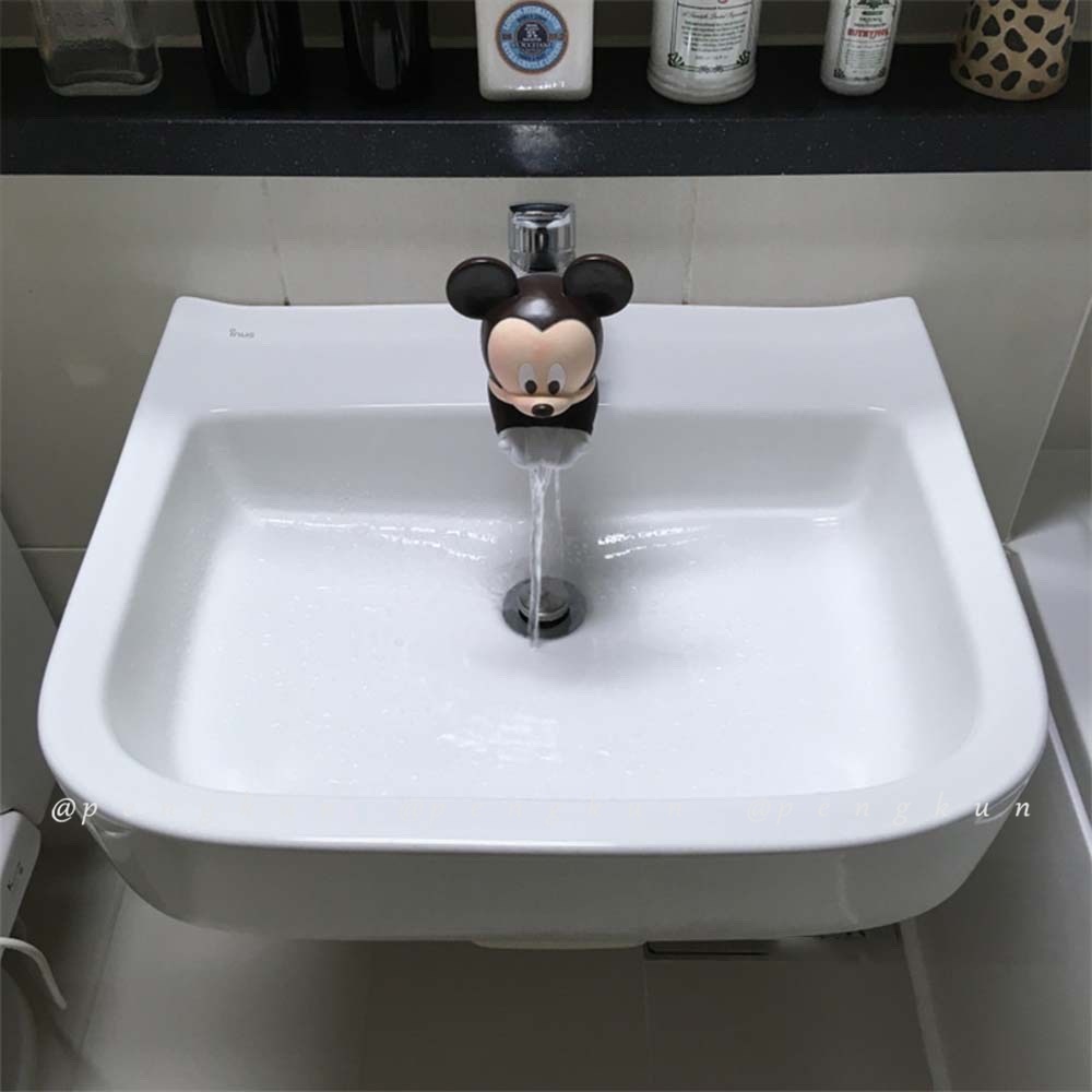 Dụng Cụ Nối Dài Vòi Nước Rửa Tay Chống Văng Họa Tiết Hoạt Hình Kiểu Hàn Quốc Cho Bé