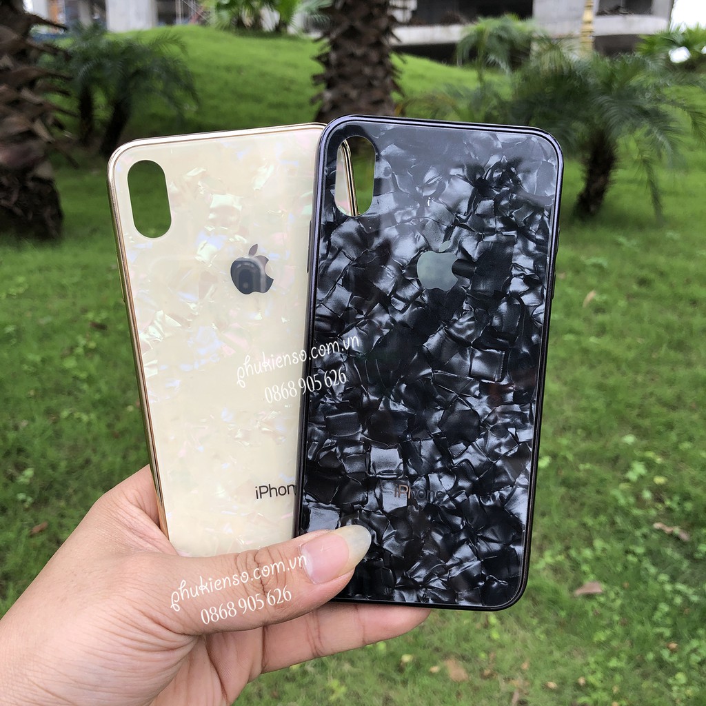 Ốp lưng iphone kính cường lực siêu bền đồng màu vân đá Iphone 6/6plus/6s/6splus/7/7plus/8/8plus/x/xs/11/12/pro/max/plus/