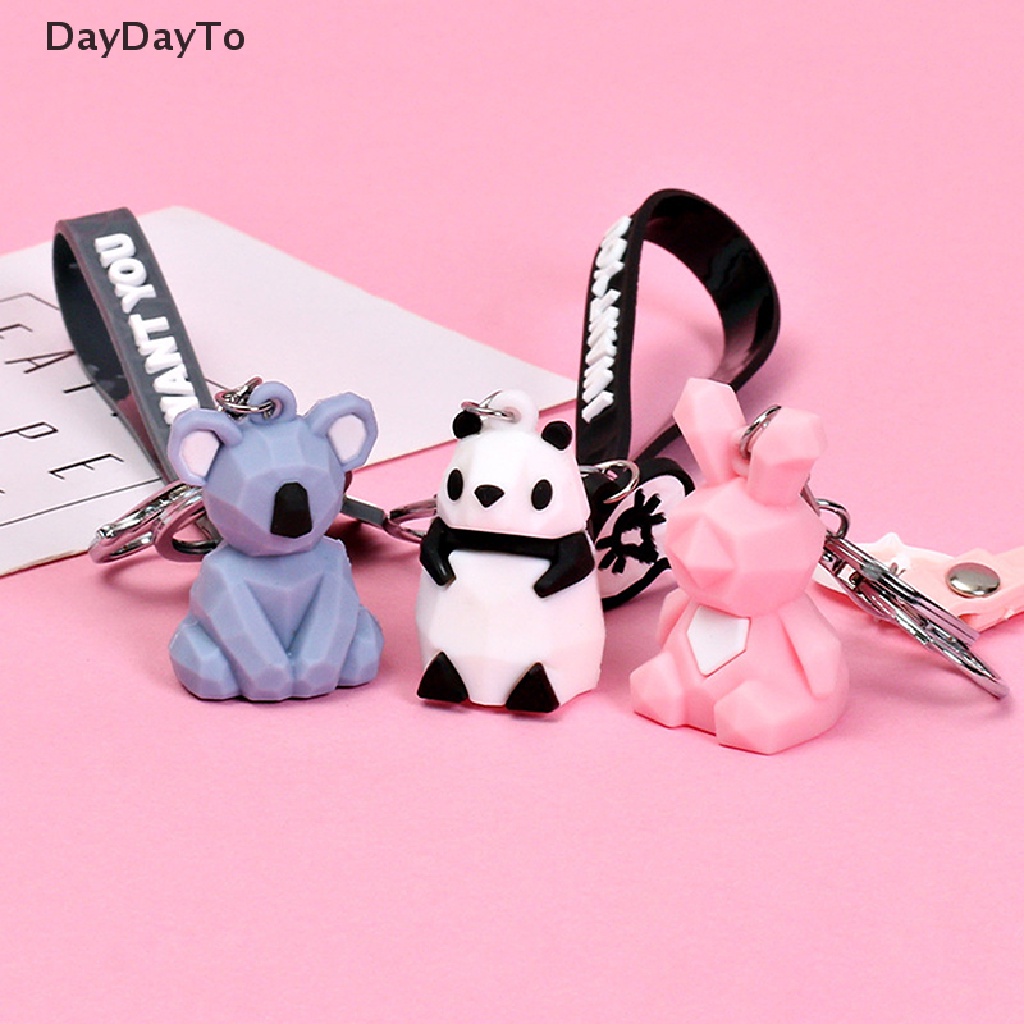 Móc Khóa Hình Khủng Long / Gấu Trúc Dễ Thương