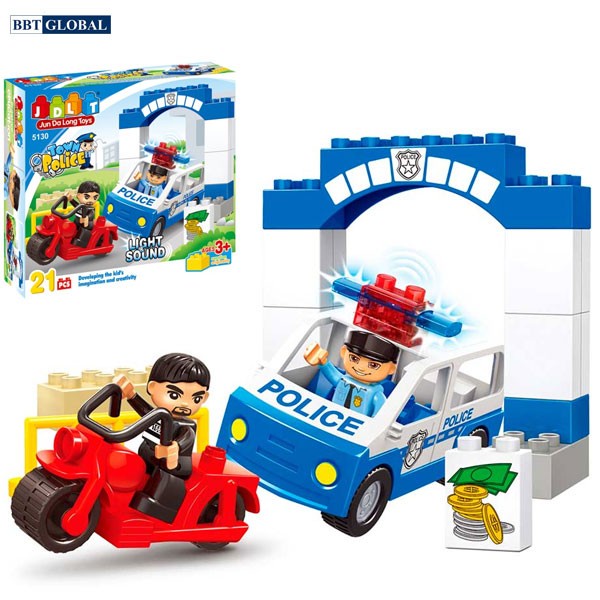Xếp hình thông minh mô hình cảnh sát BBT GLOBAL 5130