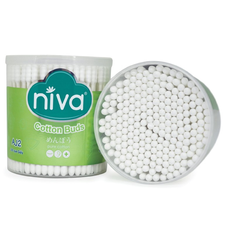 Tăm bông ngoái tai thân giấy LIPZO Niva Cotton Buds AJ2 (200 Que)