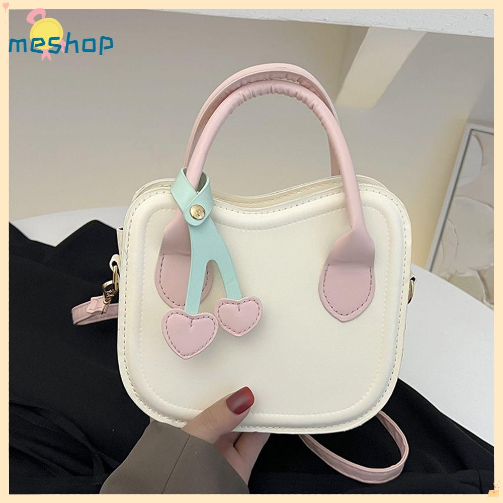 Túi Đeo Chéo Nhỏ Họa Tiết Cherry Nhiều Màu Sắc Cho Nữ