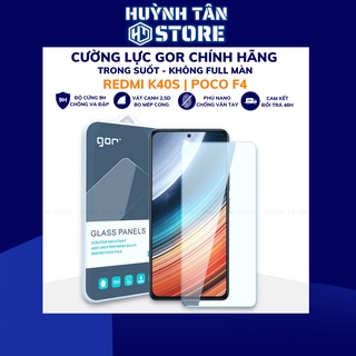 Cường lực redmi k40s poco f4 trong suốt KHÔNG FULL MÀN chống bám vân tay chính hãng GOR phụ kiện huỳnh tân store