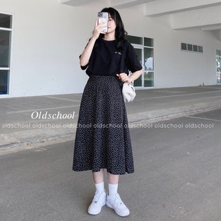 Chân váy chấm bi ulzzang