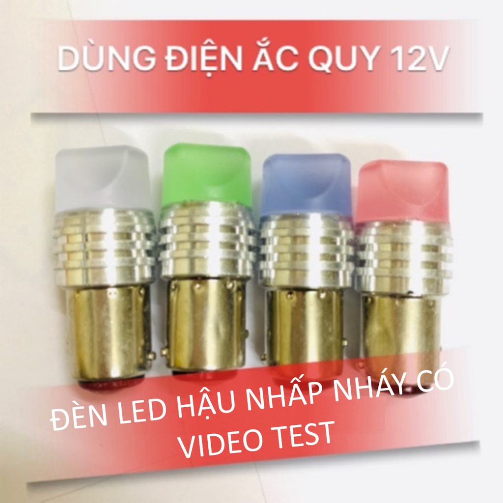 Bóng hậu led nhấp nháy hình viên kẹo màu đỏ