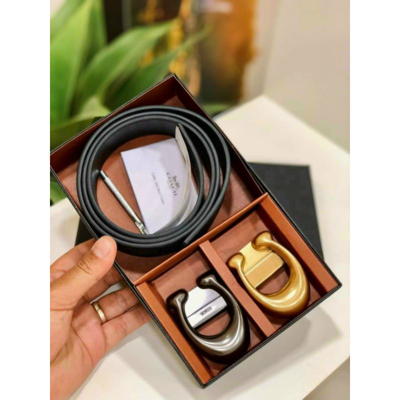 Nịt C0ach nam da thật cực sang
