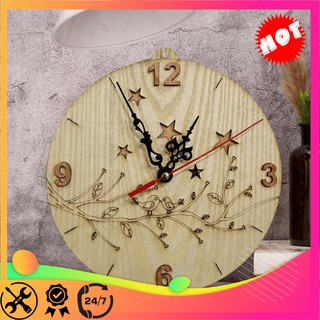 Đồng hồ treo tường Vân gỗ Decor D20