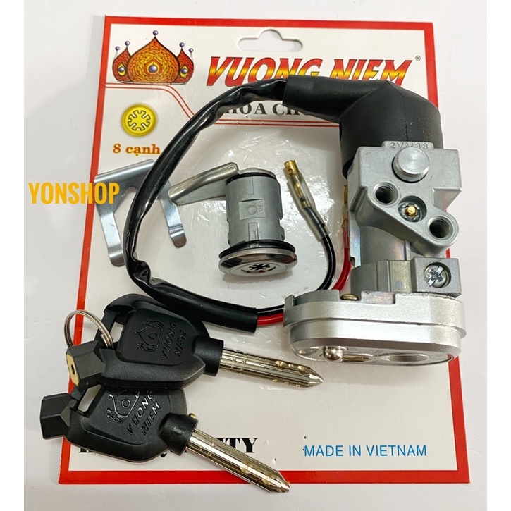 Bộ Ổ Khoá Xe Future II Chìa 8 Cạnh Chống Trộm Hàng Cao Cấp Chính Hãng VƯƠNG NIỆM