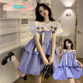 Váy hai dây Elesa đính hoa màu tím mộng mơ có bigsize 70kg
