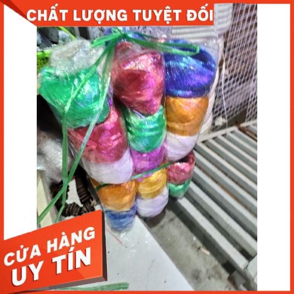 1 cuộn Dây nilong màu cuộn nhỏ cột hàng loại dai